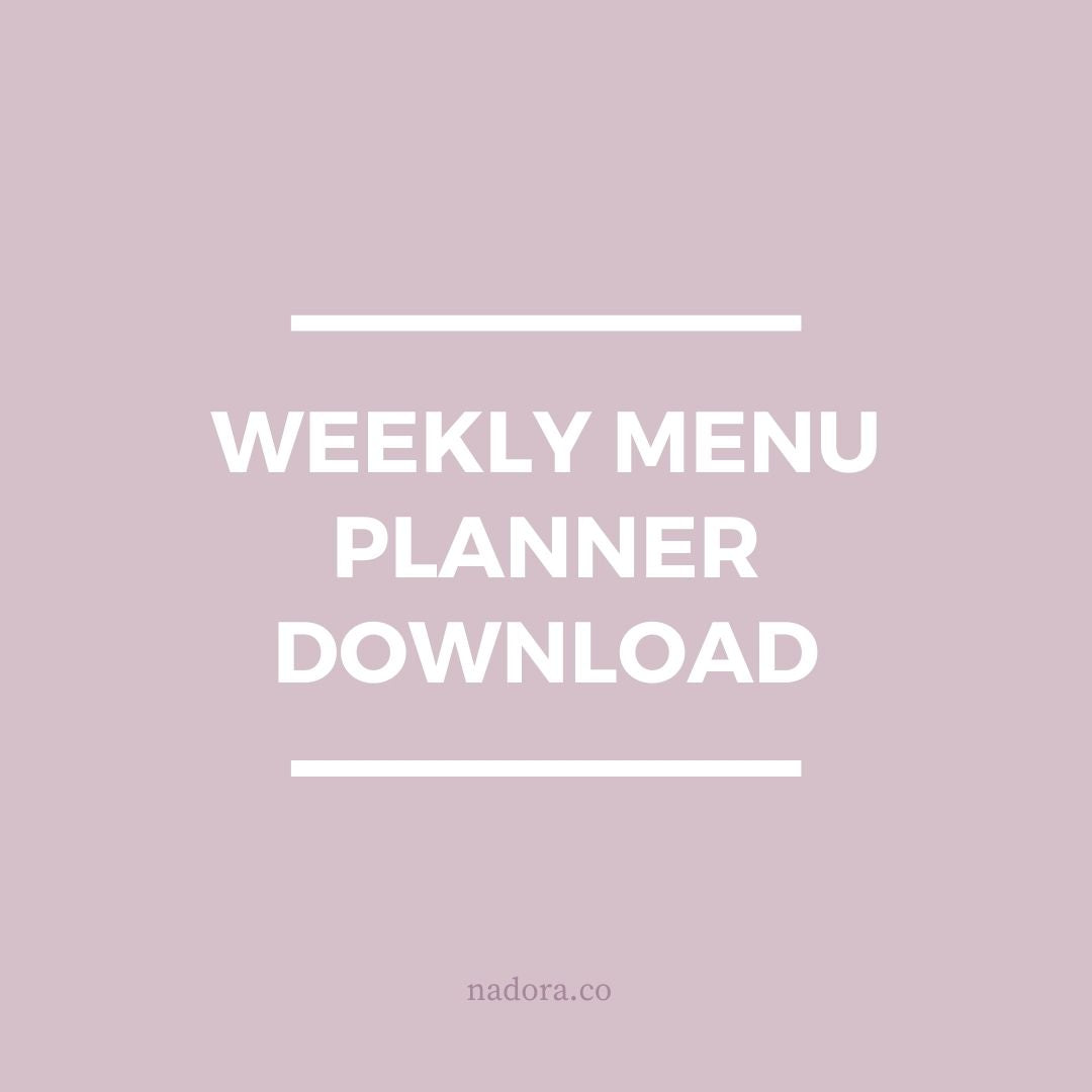 Nadora Weekly Menu Planner Download