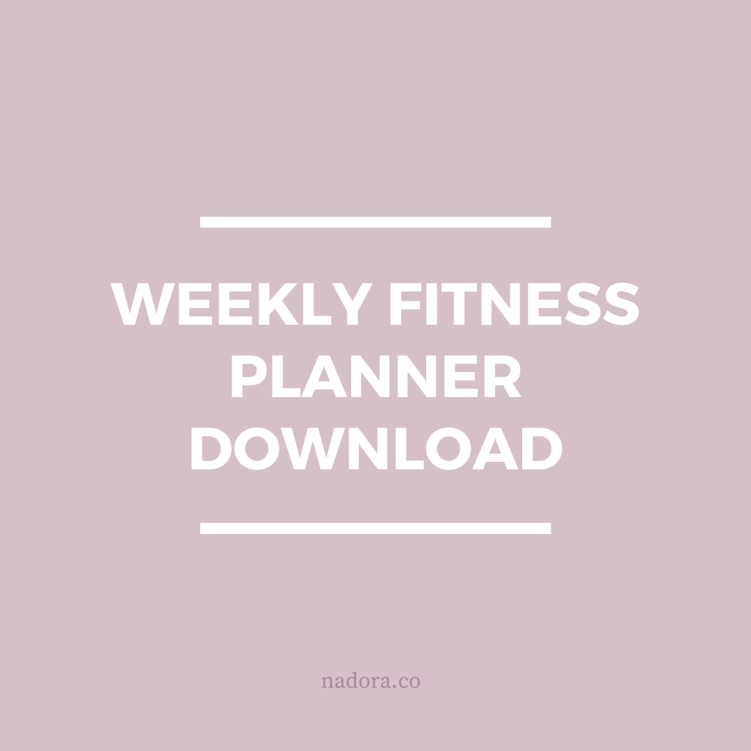 Nadora Weekly Fitness Planner Download